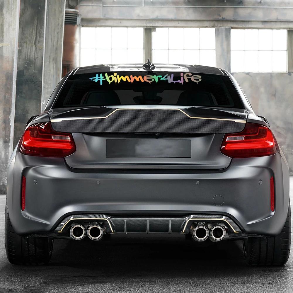 Bimmer For Life Наклейка на лобовое стекло автомобиля Для BMW 3 4 5 7 X M Все модели Декор кузова и стекол автомобиля Виниловая наклейка Аксессуары