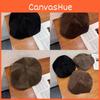 Color Solid Corduroy Beret Cap With Sun Protection Warmth For Adult Gift Fashion