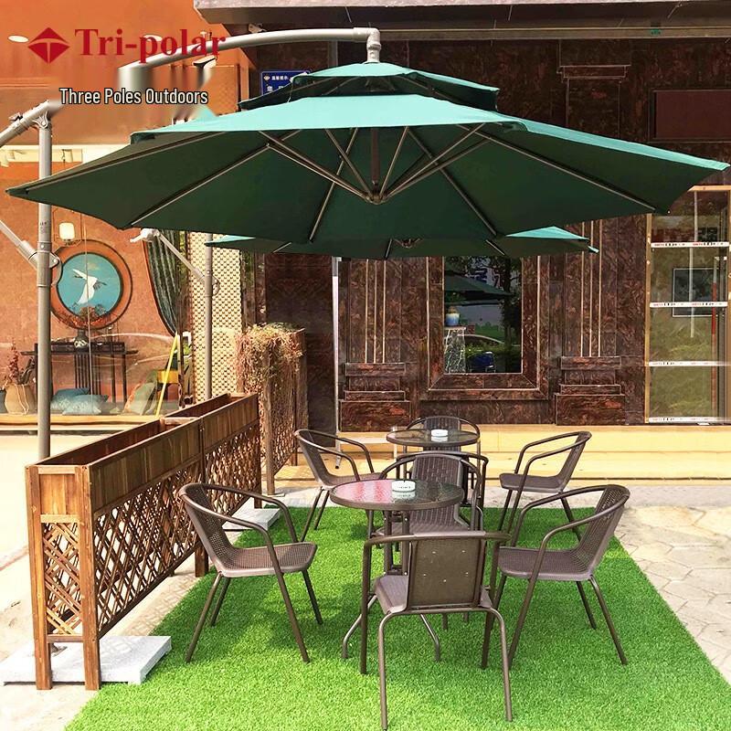 Tri-polar 2.7m Outdoor Patio Beach Umbrella