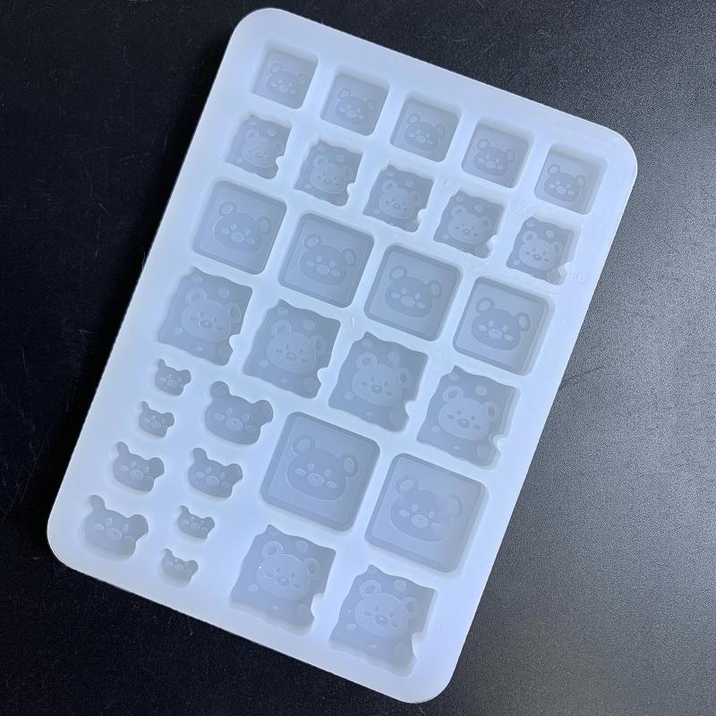 Форма для встряхивания смолы, силиконовая литейная форма, эпоксидная смола, зыбучий песок, полая форма для изготовления кулонов для ключей и ювелирных изделий