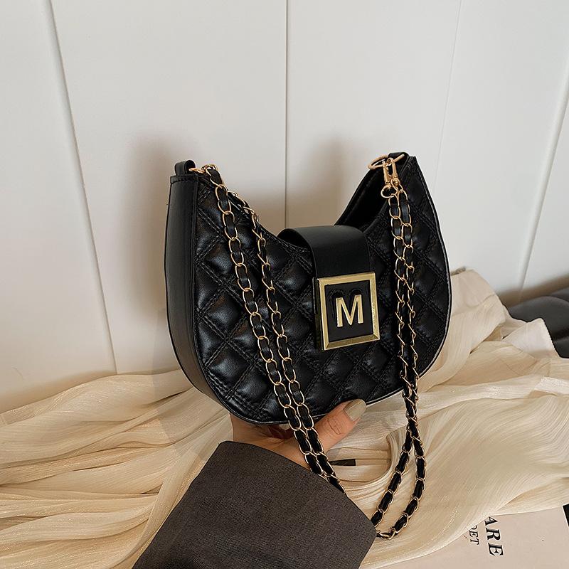Красивая одноплечевая сумка для подмышек, модная женская сумка, новая модная нишевая текстура, цепочка через плечо, маленькая квадратная сумка