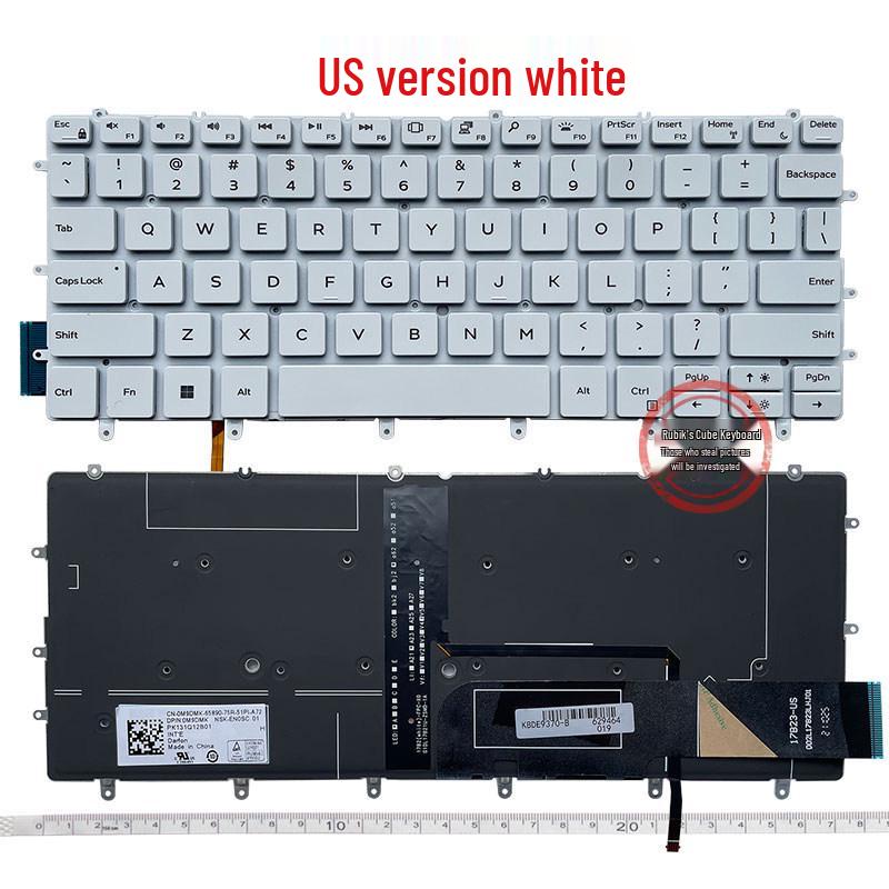 Совместимая клавиатура для моделей Dell XPS: 13-9370, 9317, 9380, 9305, 7390 (P82G), и 9365 (P71G001)