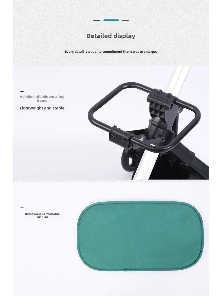 Luxury Lightweight Detachable Pet Stroller for Dogs and Cats - Perfect for Cross-Border Walks