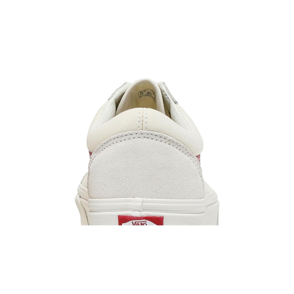 Vans Old Skool 'Rococco' (Unisex) Vintage White / Rococco Red Skateboard Shoes VN0A38G1R1T