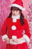 Косплей Хэллоуин Отдельный Санта Красный Костюм [Прозрачный Камень] Женский