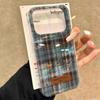Чехол для телефона зимнего коричневого цвета с сетчатым рисунком для iPhone 17 Air 16 15 14 13 11 12 Pro Max 7 8 Plus X XS XR SE 2022 2020 16e.