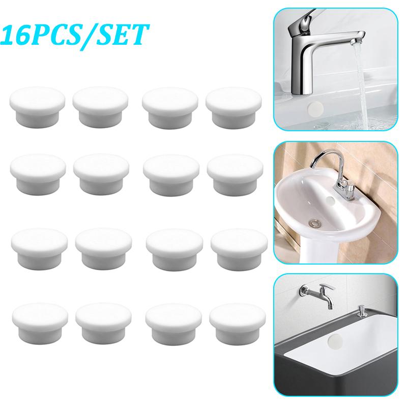 2/4/8/16PC Bathroom Rubber Wash Basin Overflow Ring Kitchen Sink Washbasin Drain Seal Stopper Bathtub Drain Cap Plug Accessories