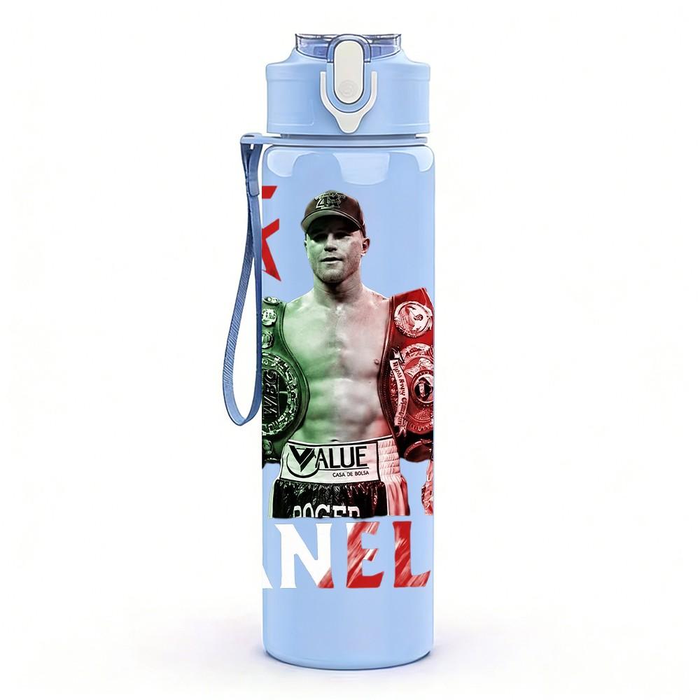1PC Green Band Group 750ml sports water bottle leakproof straw lid outdoor office home