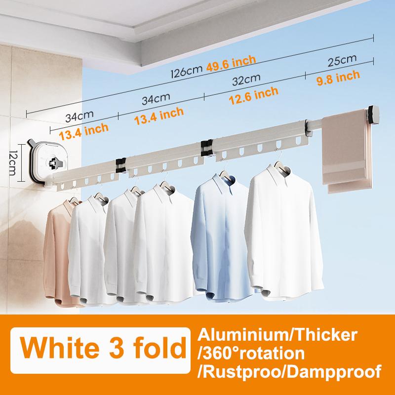 Настенная сушилка для белья с присоской, складная, экономящая место, сушилка для белья, выдвижные настенные сушилки