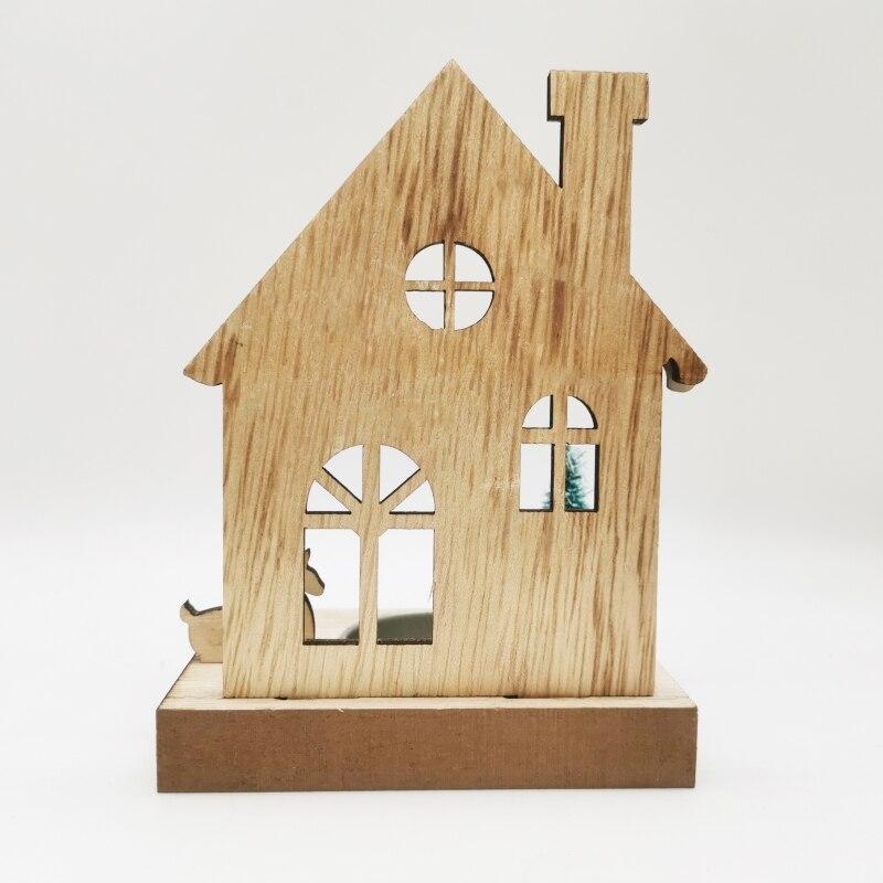 Рождественский деревянный подсвечник, деревянный Лось, Санта-подсвечник, украшение для дома, рабочего стола, украшение для окна, рождественский подарок