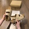 Super Soft Sheepskin Platform Sandals Women's Summer Wear New Models Are Not Tired and Versatile Beach Shoes