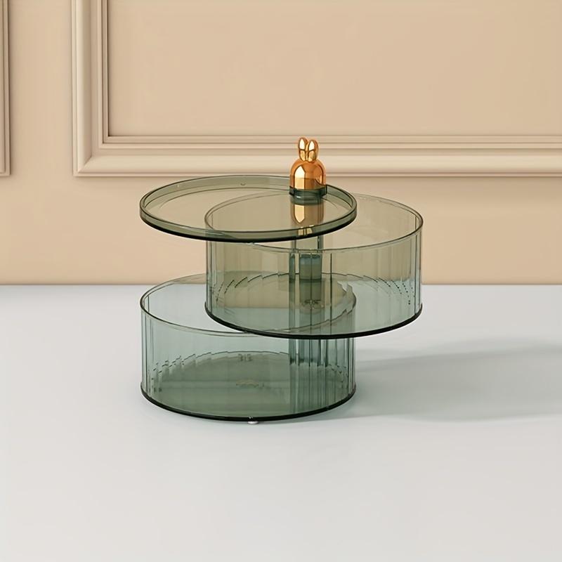 Rotatable Candy Box, Nut Snack Storage Box for Home Living Room, Table Top Jewelry Rotating Storage Box, 2/3/4 Layers Sundries Storage Box