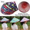 Summer Natural Bamboo Hats Sunscreen Woven Straw Hats New Rain Resistant Hat Men Women Outdoor