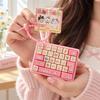 Cute Design Mini Keyboard Pendant 26 Key Keyboard Keychain Decompression Button Toy  Children Use