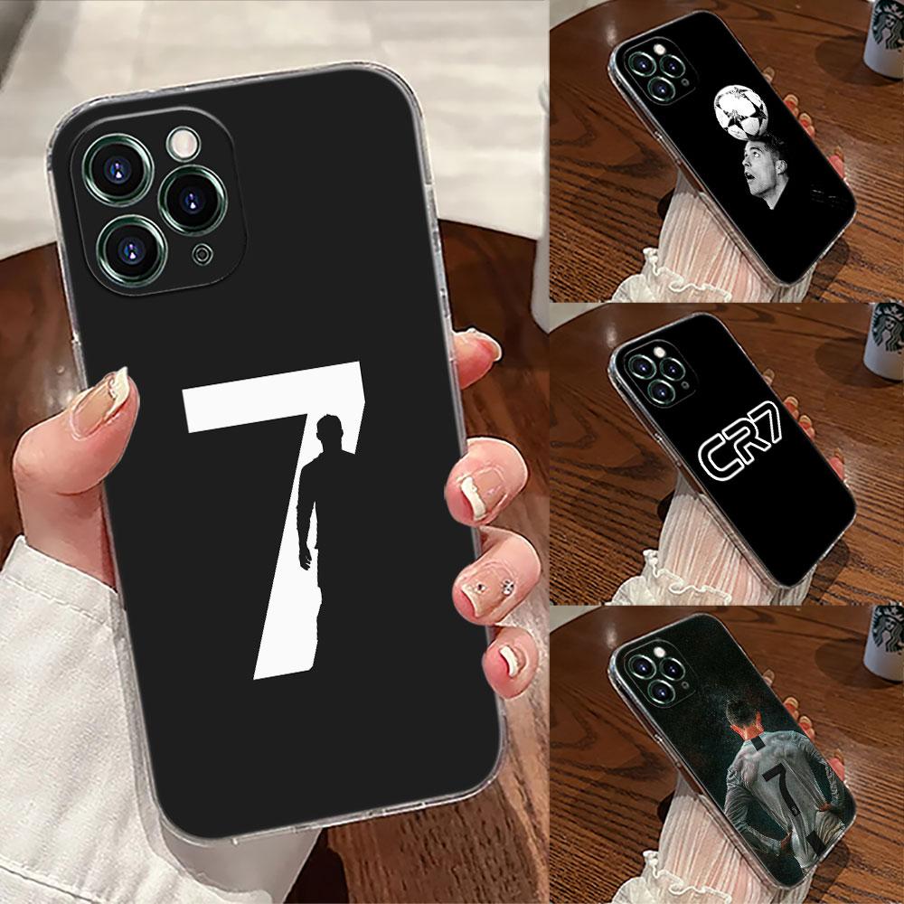 Прозрачный чехол C-R-7 Dark Football для Apple iPhone 17 16 15 14 13 12 11 Pro Max 16 Plus 16E 17Air 17Pro Чехол для телефона Силиконовый