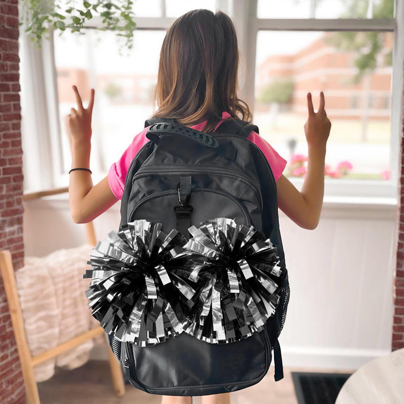 Cheerleading Pompom Holder Cheer Bag Organizer With Snapbutton Durable Hanger For Multiple Poms, Cheer Gear Accessory Girls
