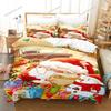 Merry Chrismas Santa Bedding Set Boys Girls Twin Queen Size Duvet Cover Pillowcase Bed Kids Adult Fashion Home Textileextile741