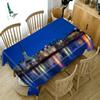 Bright Night Scene Of City Bridge Pattern Tablecloth Thicken Cotton Rectangular Round Table Cloth For Wedding Picnic Party