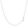 Lala Christie Platinum Chain Necklace, Pt850, Mulberry, 1.4mm Wide, Approximately 3.8g, Up To 45cm, Adjustable Length, Lc97-0039