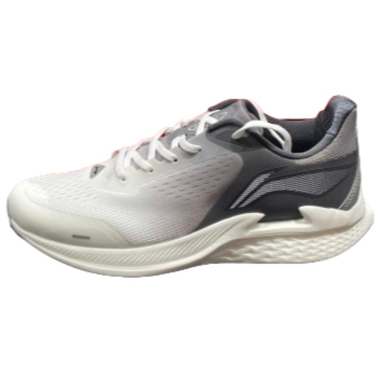 Li Ning Нескользящие Низкие Повседневные Беговые Кроссовки Мужские Бело-Серые ARMT029-7