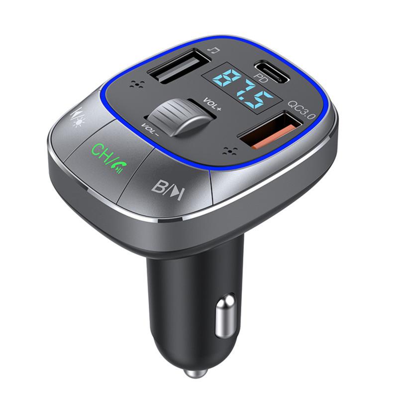 Автомобильный Mp3-плеер Bluetooth-совместимый 5.0 Pd30w Qc3.0 Быстрая зарядка Флеш-зарядное устройство Громкая связь Вызов FM