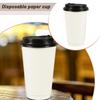 25 Pack Disposable Paper Coffee Cups With Black Dome Lids - Suitable For Hot Drinks, Cold Drinks, Coffee, Tea, Cocoa, Travel, , Home, Cider, Hot Cho