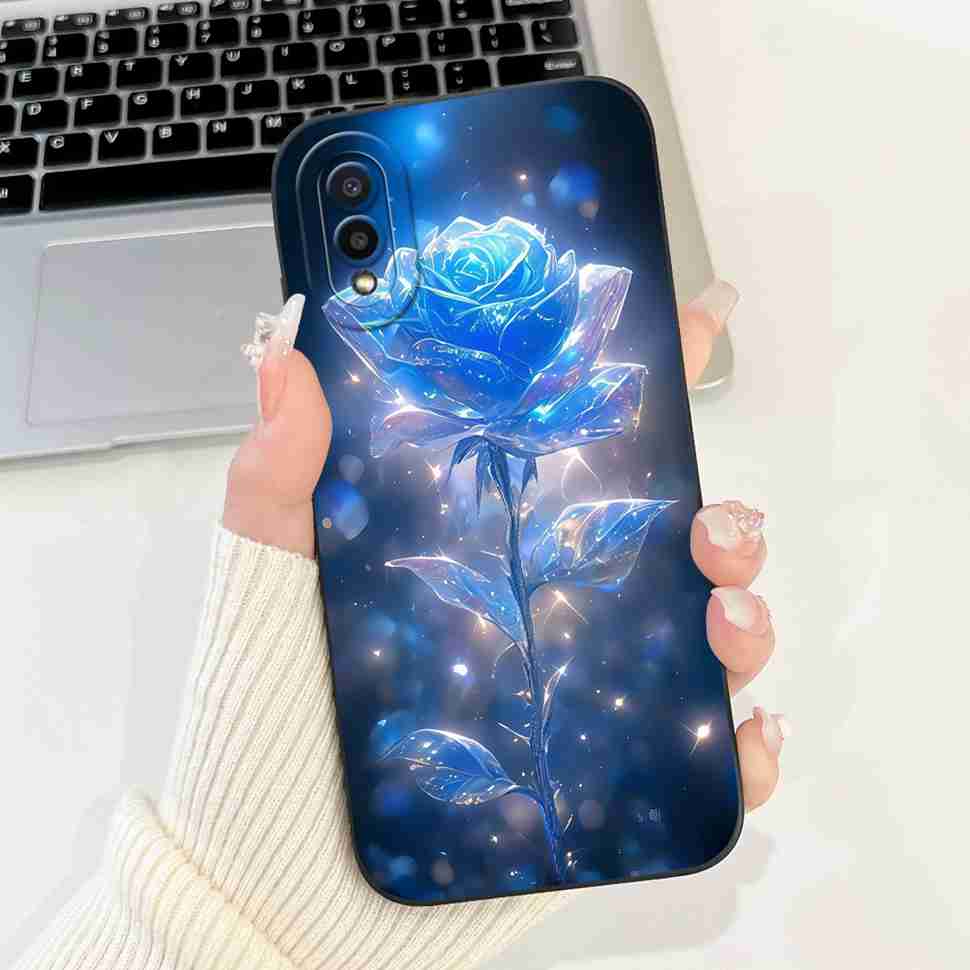 Для Samsung Galaxy A02 SM-A022F Чехол Роскошный Цветочный Модный Мягкий Силиконовый ТПУ Чехол Для Samsung A02 M02 6.5" SM-M022F Чехол для Телефона
