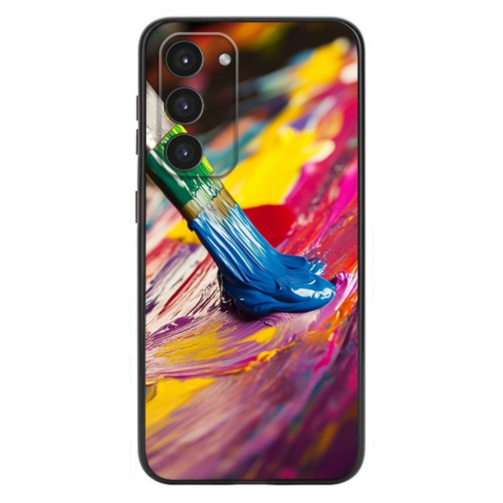 Watercolors Set Paint Palette Phone Case For Samsung Galaxy A20,21s,22,31,32,52,53,72,73,80,91 Soft Liquid Silicone Black Cover
