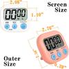 Digital Kitchen Timer for Cooking, Multi-Function Electronic Timer, Big Digits Loud Alarm Strong Magnetic Backing, Classroom Timers for Teachers