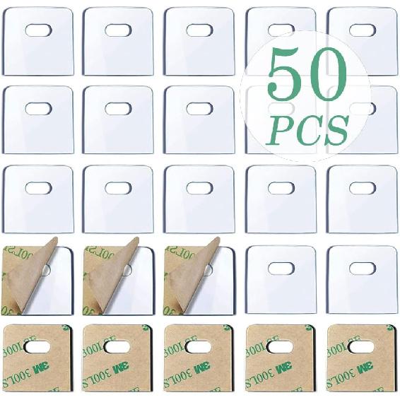 25 Sets (50 Pieces) of Clear Vertical Blind Repair Tabs/Blind Fixer Tabs for Vertical Blinds Replacement Slats