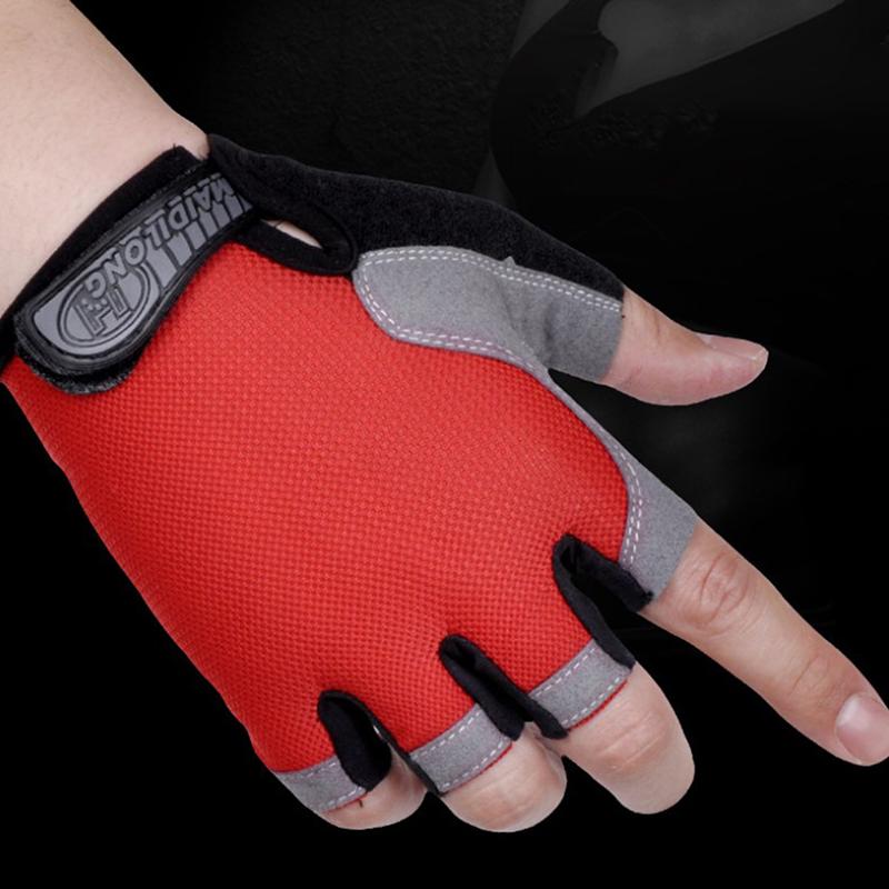 Cycling Non-Slip Breathable Bicycle Gloves Gel Pad Men Women Half Finger Gloves