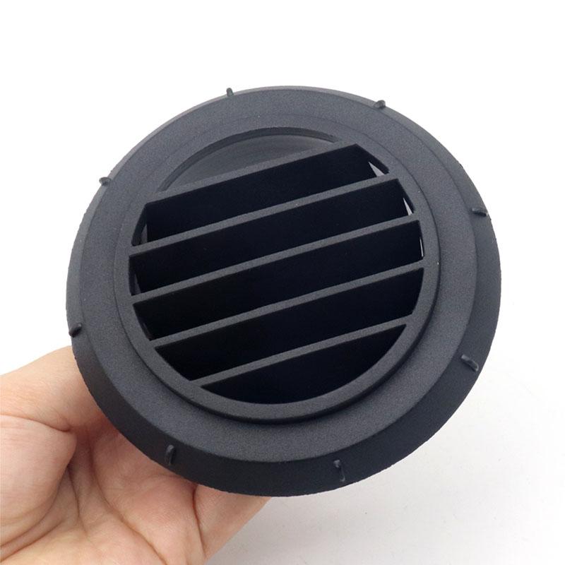 75 мм круглый автомобильный обогреватель, воздуховод, теплое вентиляционное отверстие, вращающийся на 360 градусов, черный для автомобиля, автобуса, RV, ATV, Webasto, грузовика, автозапчасти