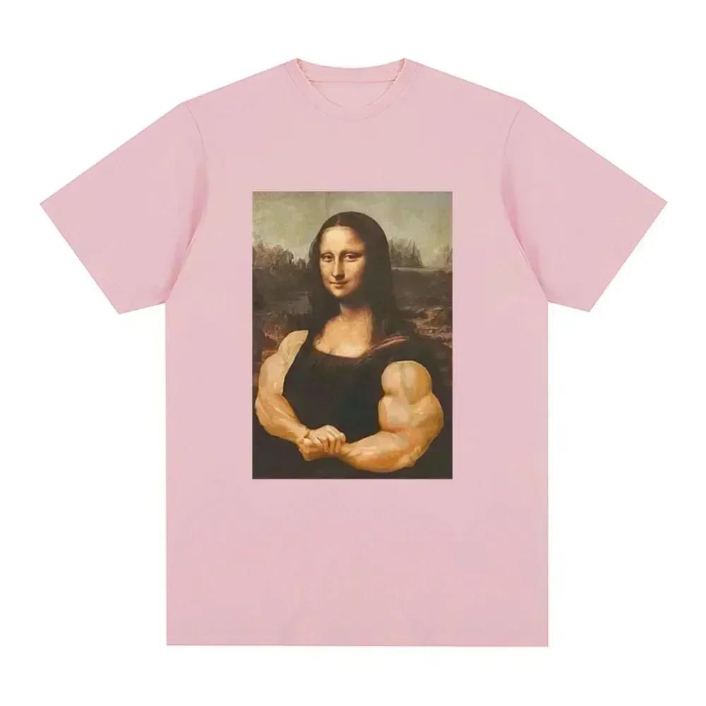 Fun famous paintings printed fashionable Womens casual fashion top summer street daily Womens versatile Tshirt