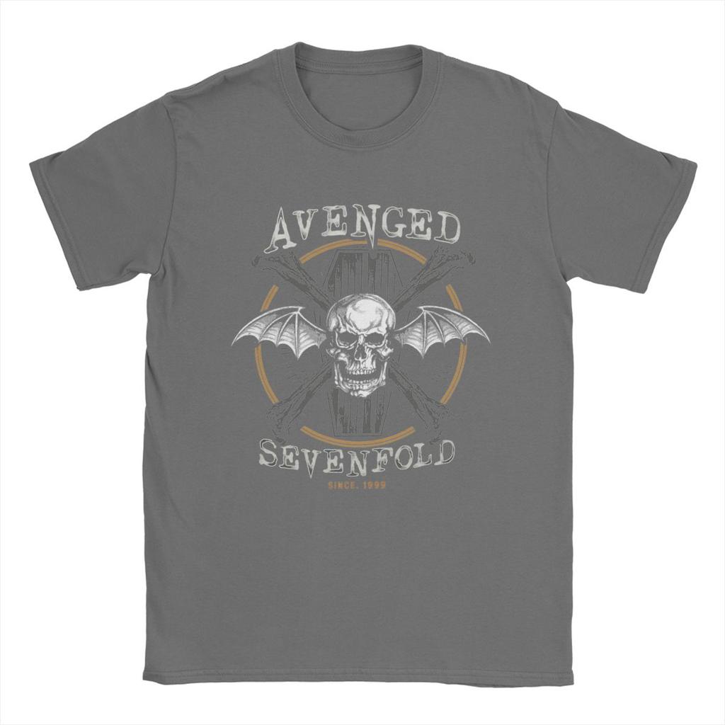 Мужские футболки Avenged Sevenfold Awesome Pure Cotton Tees Футболка с коротким рукавом Crewneck Одежда Лето