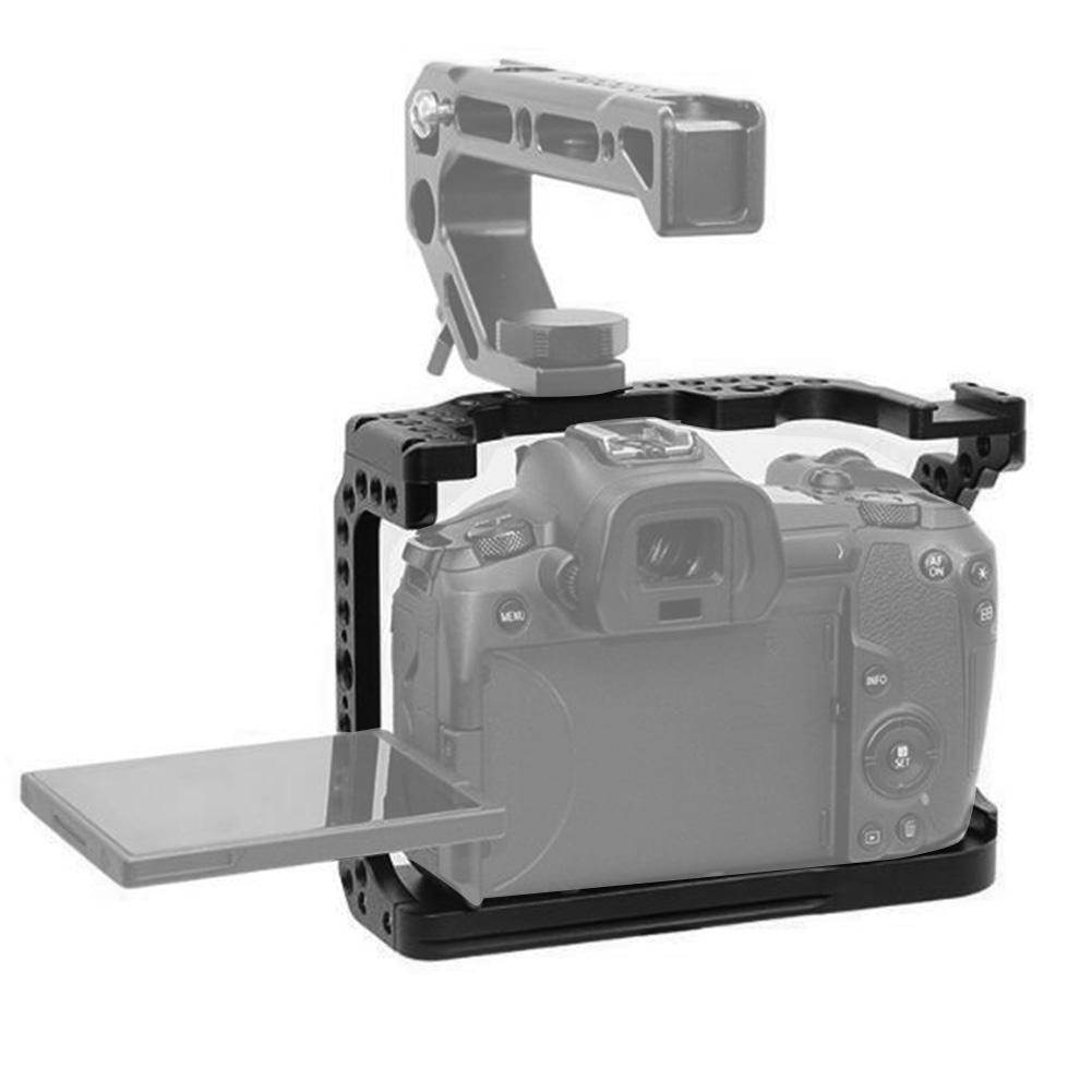 Aluminium Alloy Extension Cage Photography Accessory for Canon EOSR Mirrorless Camera