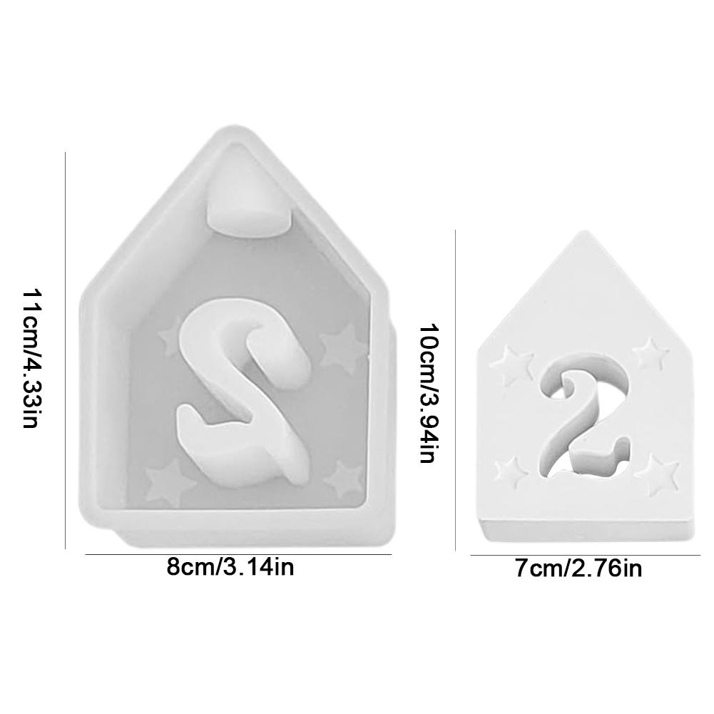 Силиконовые формы DIY 3D Xmas силиконовая форма для литья эпоксидной смолы (номер 2) *Великобритания
