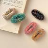 Корейская красочная плюшевая заколка для волос для женщин Ins Winter Temperamenta Duckbill Clips Hairpin Sweet Girl Hair Accessories