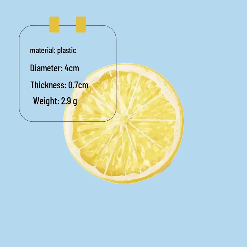Пластиковые модели долек лимона для DIY-украшений и декора кухни или фотосессий