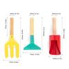 Mini Candy Color Barrel Spade Shovel Scoop Gardening Tool Trowel Rake Kids Garden Tool