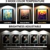 Picture Lights Rechargeable Wireless Magnetic Painting Light with Remote Dimmable and Timer Wall Decor Lamp with 3 Lighting Mode