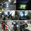 2Pcs Motorcycle Leds External Light 6000K IP68 Waterproof Electric Vehicle Scooter Headlight Driving Fog Lamp