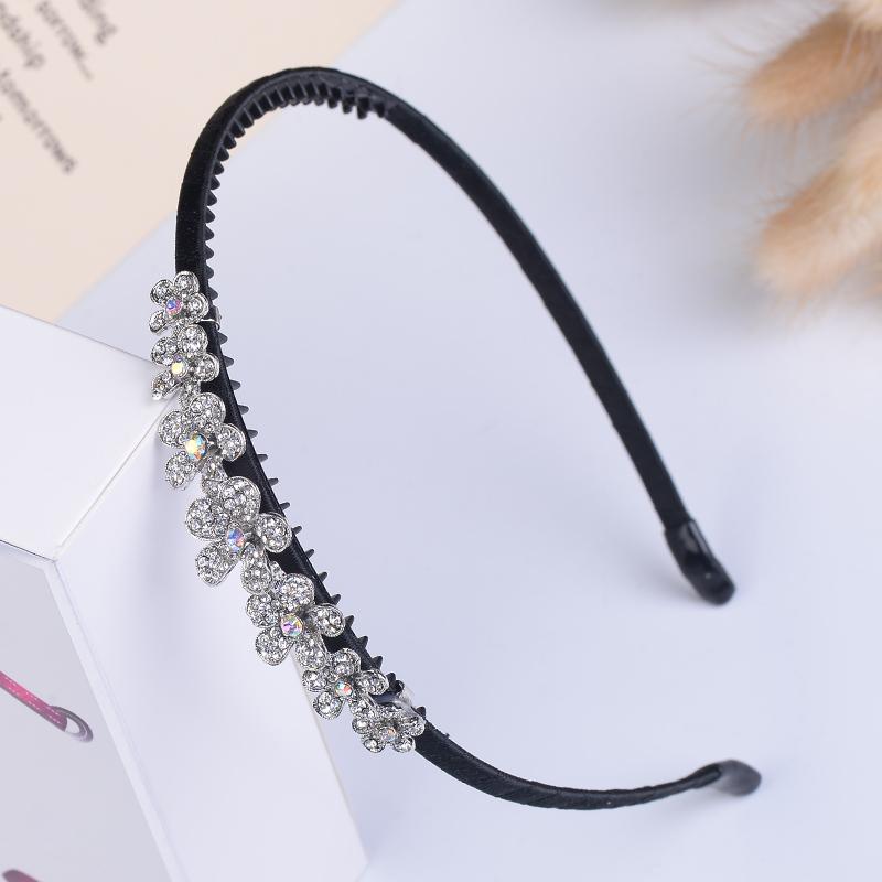 EASYA Новые Простые Ручной Работы Повязки на Голову с Бантиком-Бабочкой для Женщин и Девочек Модные Аксессуары для Волос с Кристаллами и Стразами в Виде Цветка Ювелирные Изделия