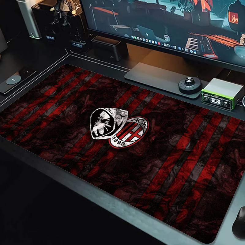 AC Milan Mouse Pad Large Gaming Table Cushion Non-slip Laptop Tablet Big Mousepad XXL Mat Mini PC Playmat With Lock edge_xia