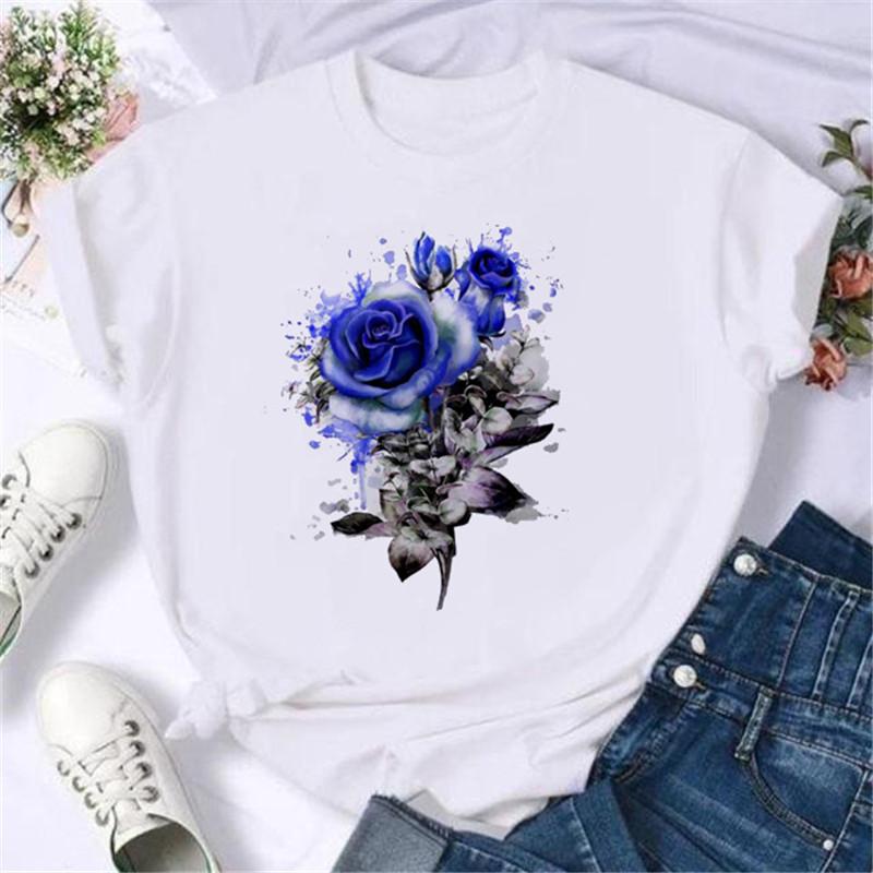 Fashion Musical Note Printed WoUnisex T Shirt Harajuku Short Sleeve Funny TShirt Cute Cartoon Top Tees Female Clothes