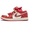 Jordan Air Jordan 1 Crimson Gold Wedding Shoes Cushioning, Wear Resistant Low top Vintage Basketball Shoes Women's Red FJ3465-160(Team1321-SBOX)