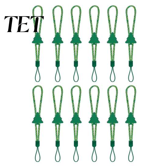 Decorative Garland Hangers 12 Pcs Christmas Hanger Ribbons, Silicone Ornament And Strings for Flexible Hooks Tree, Adjustable Sliding Holiday