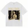 Графические футболки рэпера MALUMA Мужские Хип-хоп Винтажный стиль Короткий рукав Мода Готический Оверсайз Хлопковая футболка