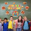 Fancy Land Thanksgiving Bulletin Board Decorations for Classroom Turkey Fall Pumpkin Cutouts Set for Autumn Harvest School Chalkboard Wall Door Decor