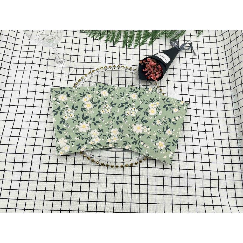 20pcs/Pac 33*33cm 2-Ply Disposable Party Napkin Floral Pattern