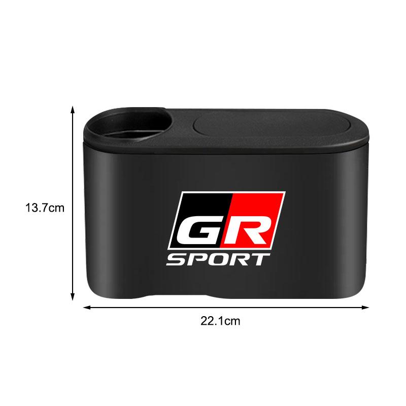 Hanging Car Trash Can Auto Emblem Garbage Box Accessories for Toyota Trd Corolla Yaris Aygo Prius CHR Camry Auris Avensis Land